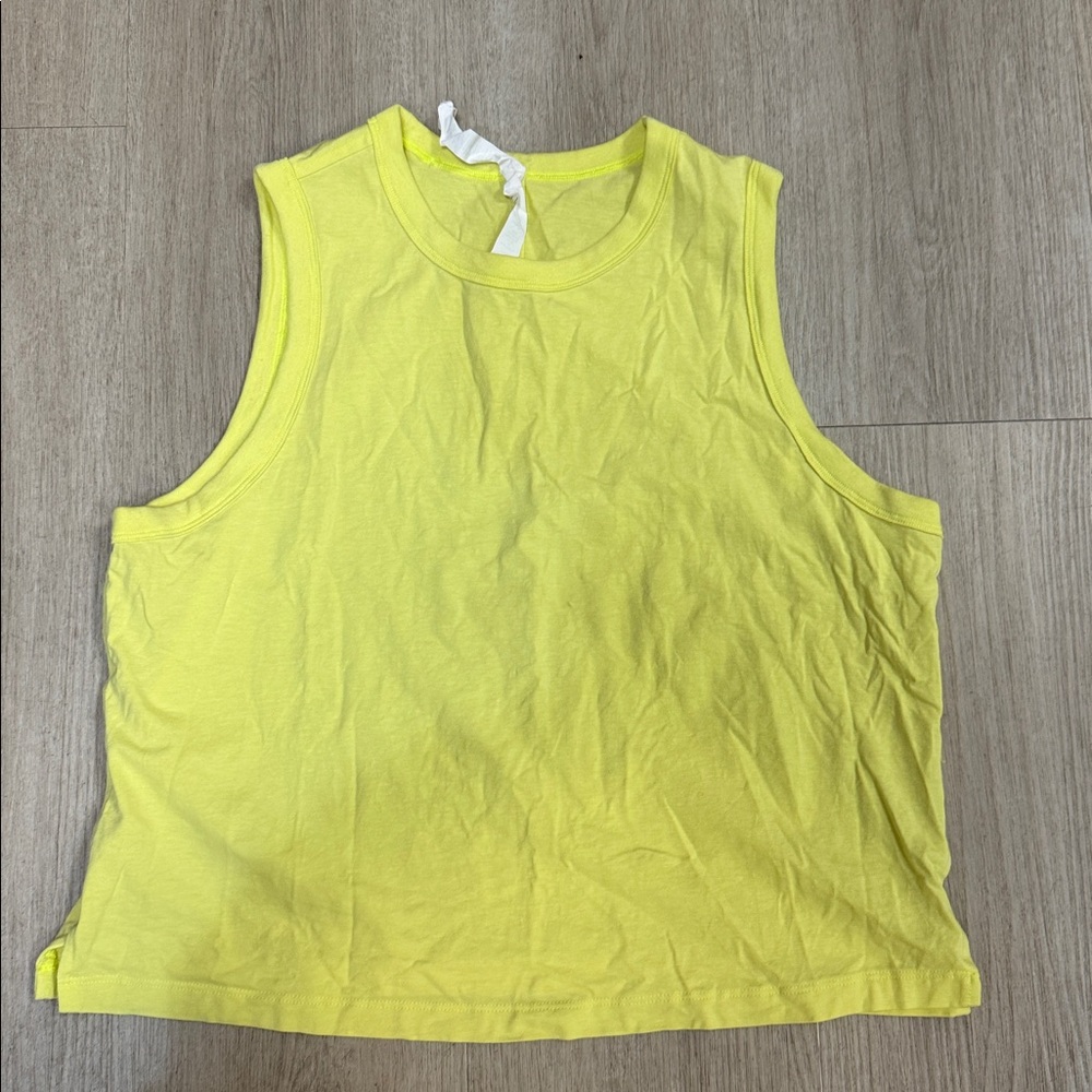 Lululemon Yellow Sleeveless Tank Top 8